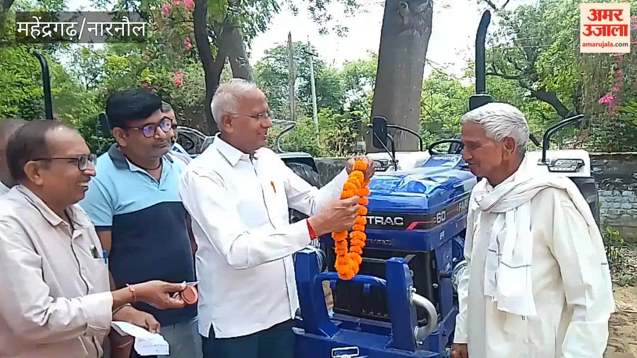 Tractors handed over to farmers by the Agriculture Department