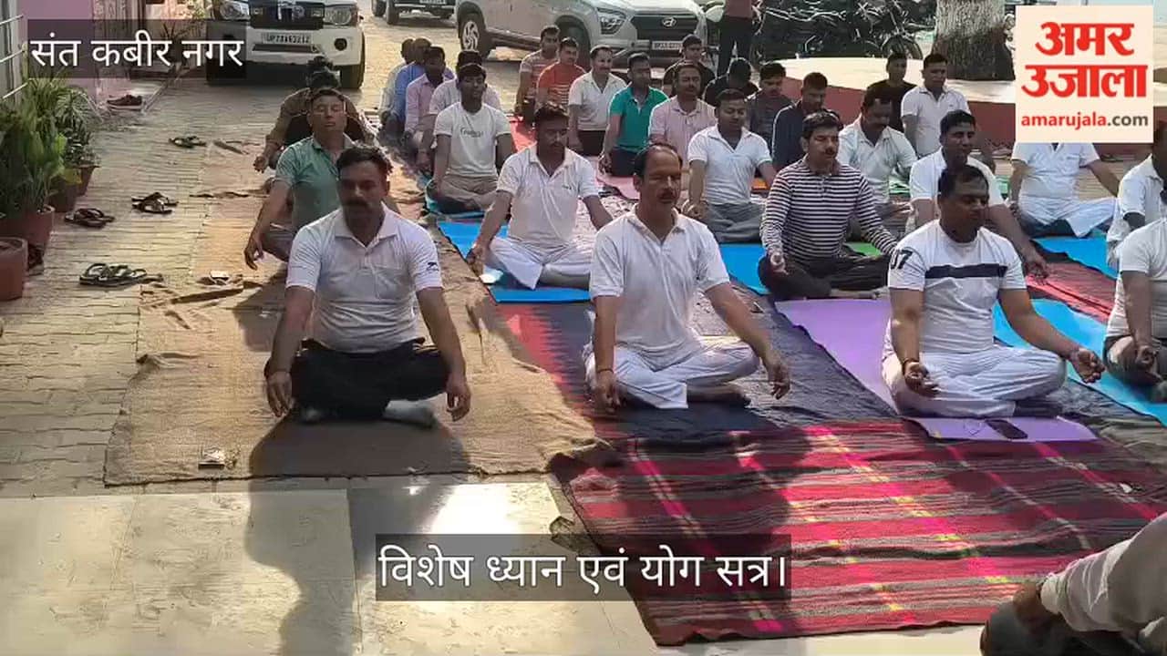 Police personnel learn stress management techniques