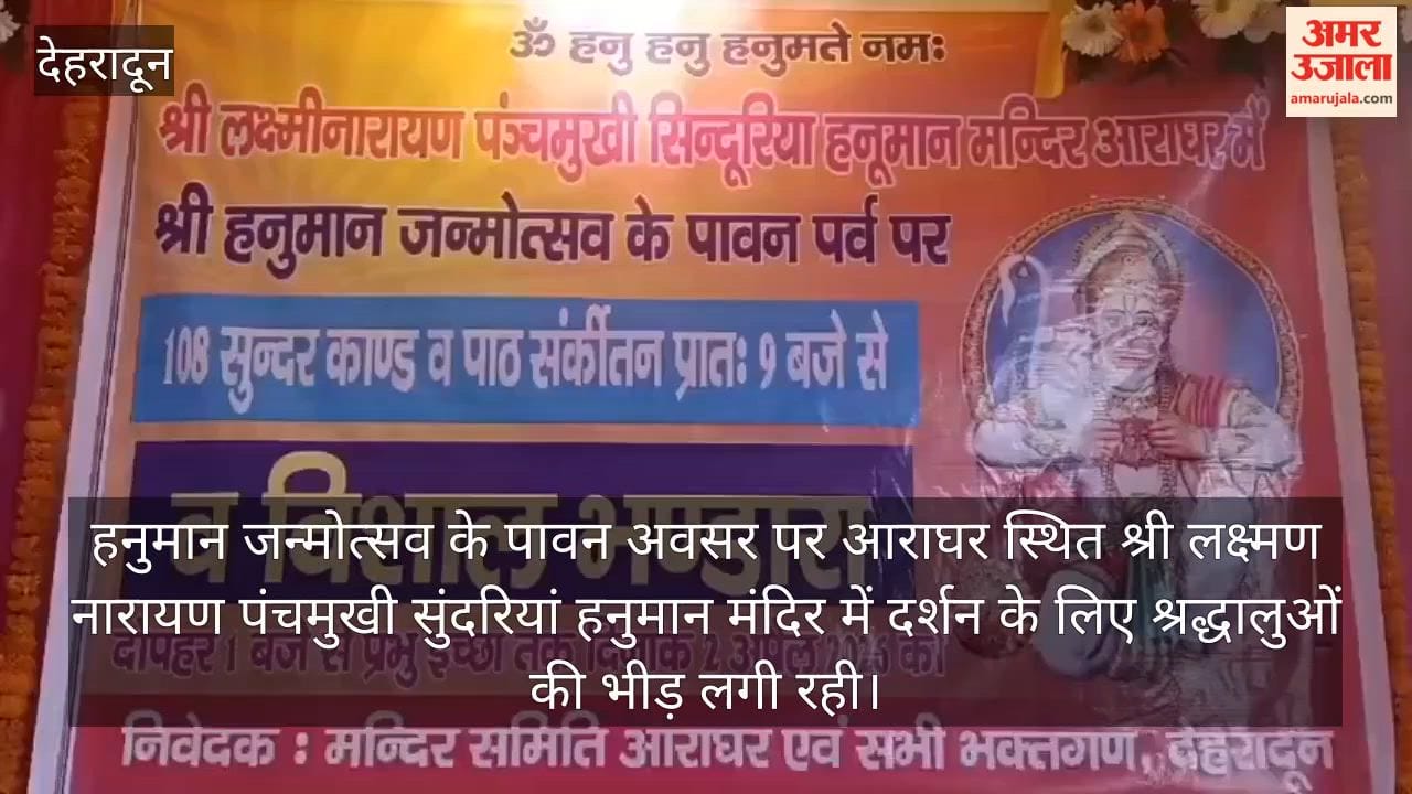 Devotees recited the Hanuman Chalisa Dehradun Video news