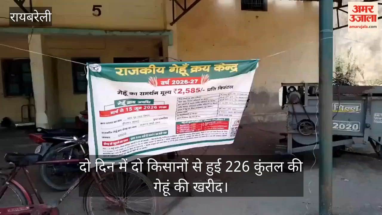 रायबरेली के लालगंज में दो दिन में सिर्फ दो किसानों से हुई 226 कुंतल की गेहूं की खरीद