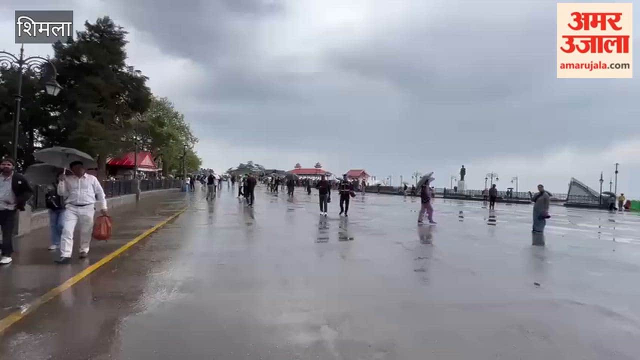 Shimla Heavy Rain Lashes the Capital; Weather Turns Cool and Pleasant