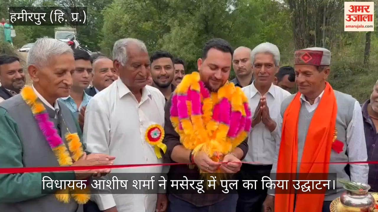 MLA Ashish Sharma inaugurated a bridge in Maserdu.