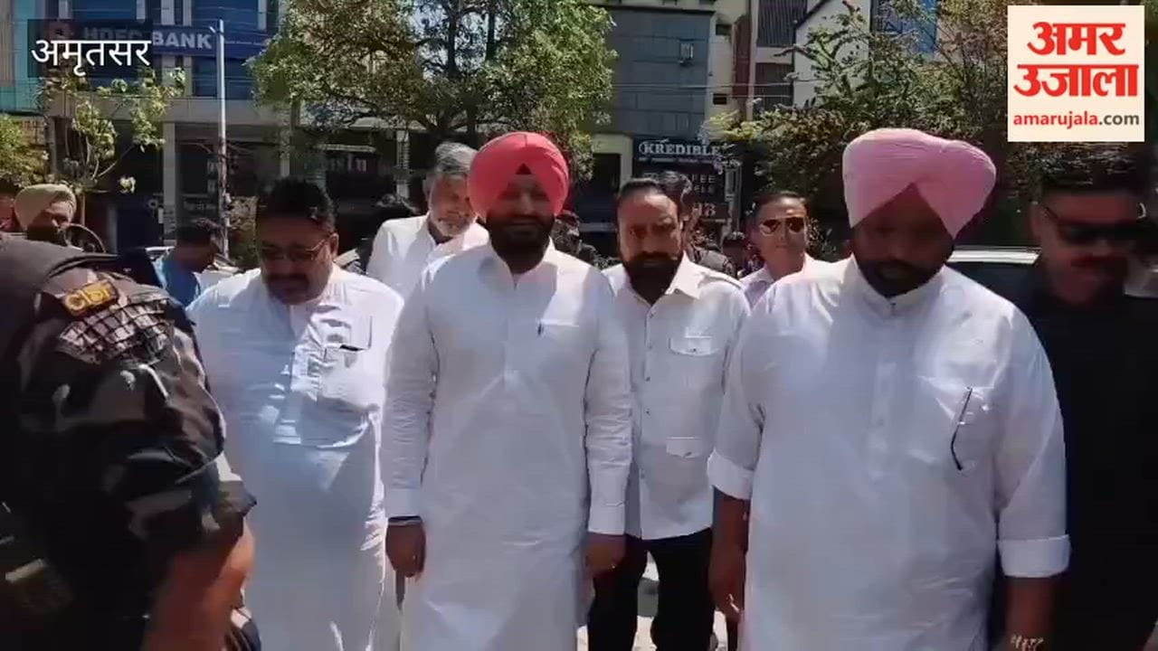 Union Minister Ravneet Singh Bittu visits Gagandeep Randhawa's family