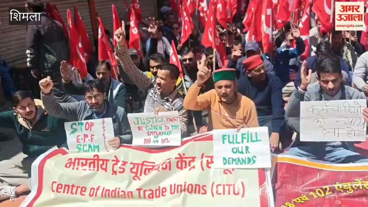Shimla 108 and 102 Service Employees on Strike; Staging Sit-in at Secretariat Over Demands