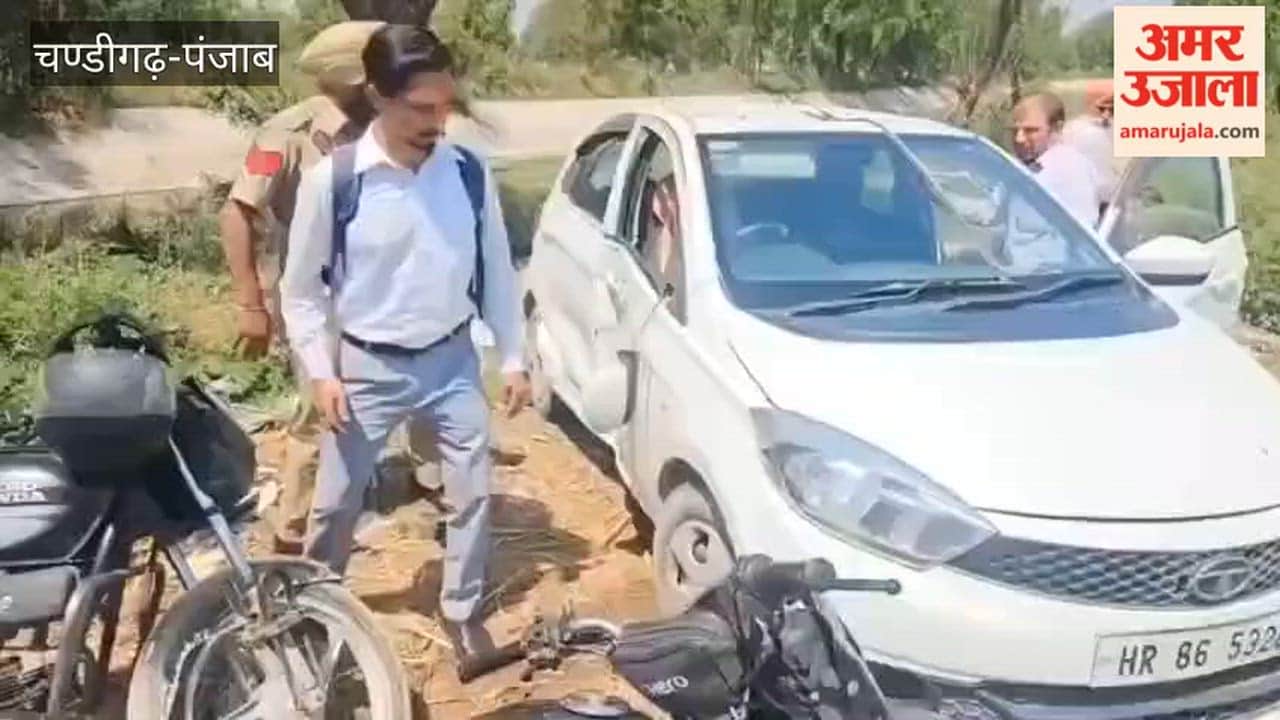 One injured in a car-bike collision at the T-point on Ferozepur-Fazilka Road.