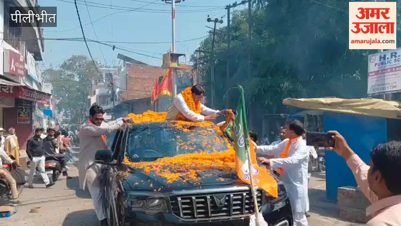 Workers Celebrate BJP Foundation Day Hold Roadshow in Pilibhit