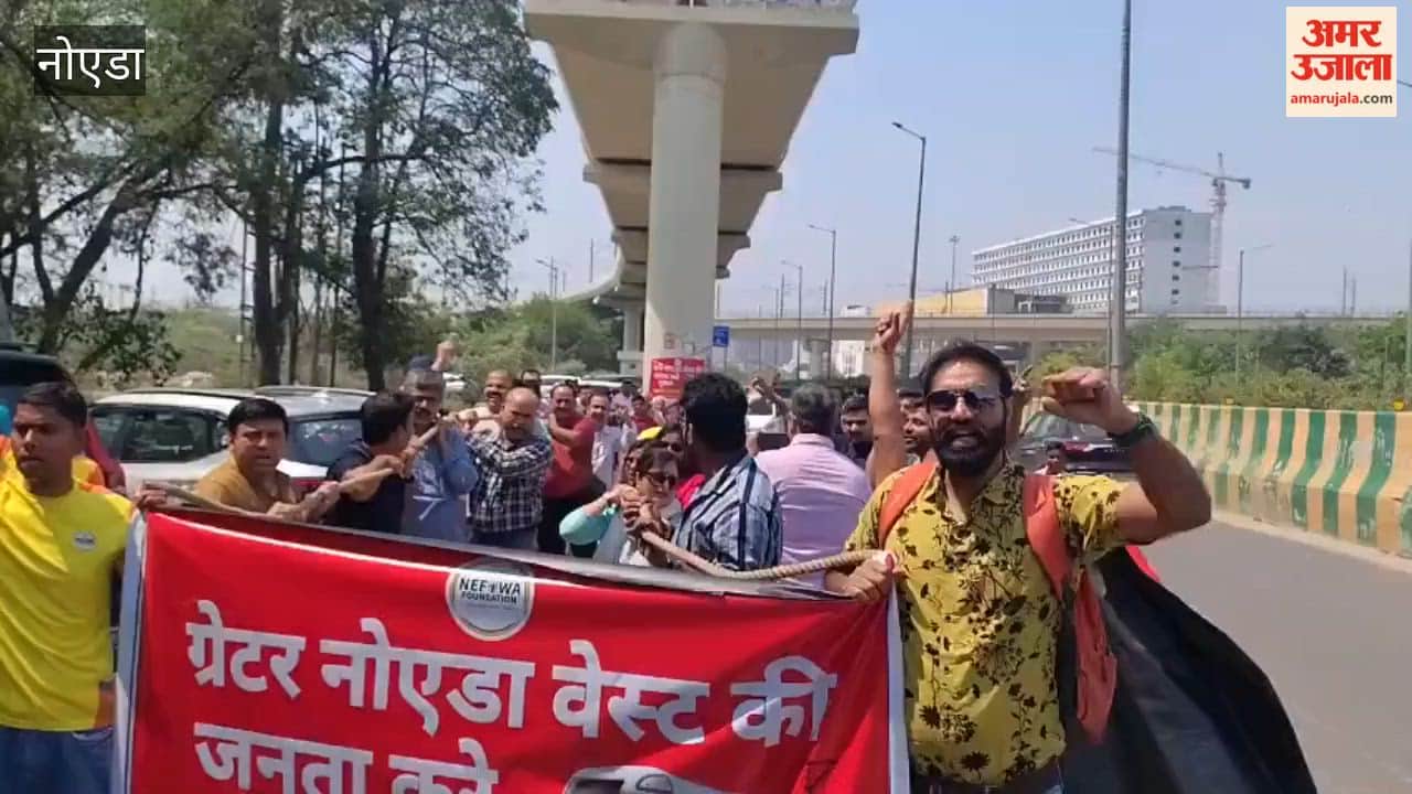 Residents stage protest in Greater Noida West demanding Metro connectivity