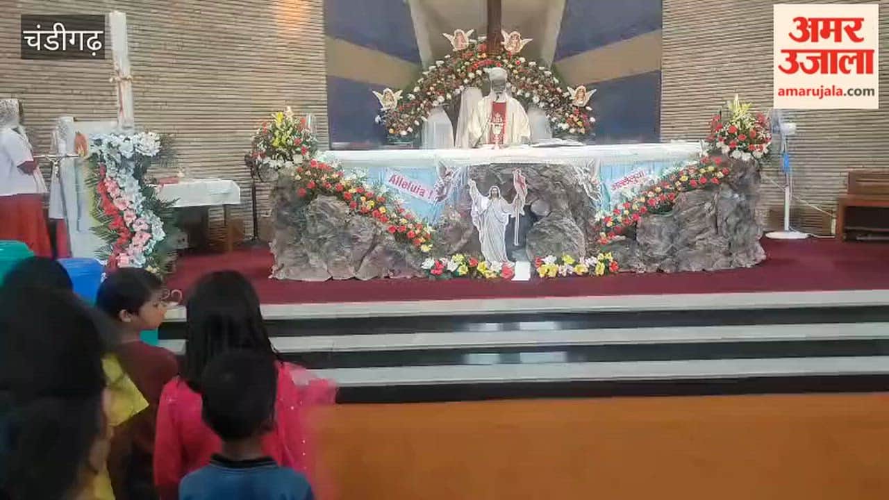 Easter prayer at Chandigarh Sector 19 church