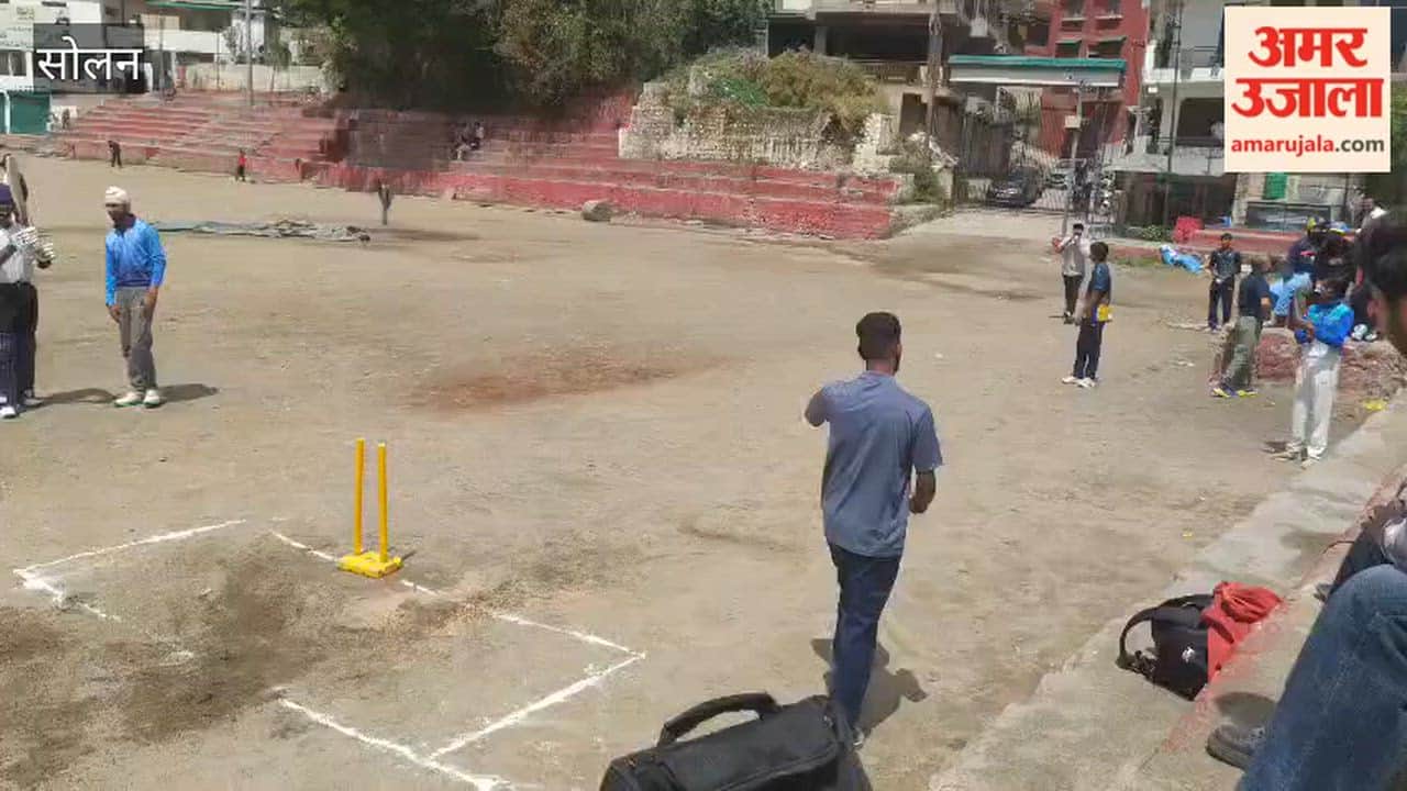 Solan 15 Youths Appear for Trials for District-Level Cricket Team at Thodo Ground