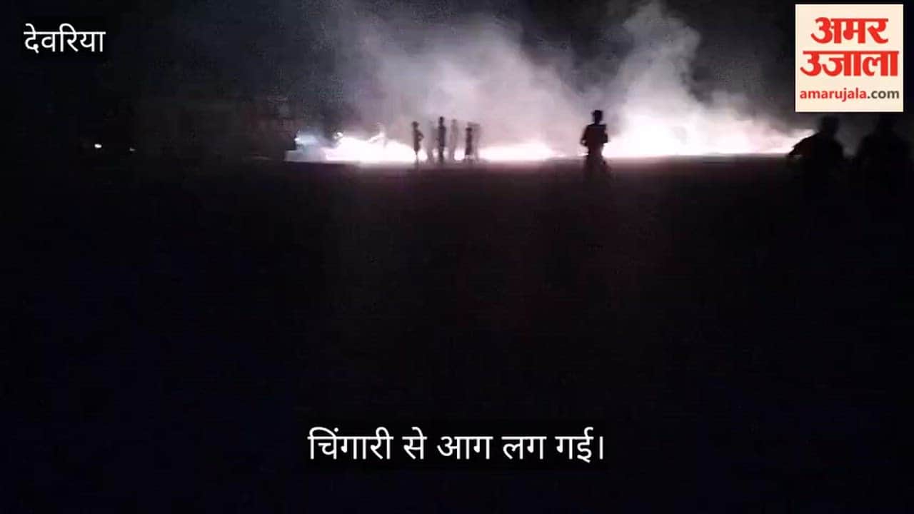 Fire started from reaper, 10 acres of wheat crop burnt