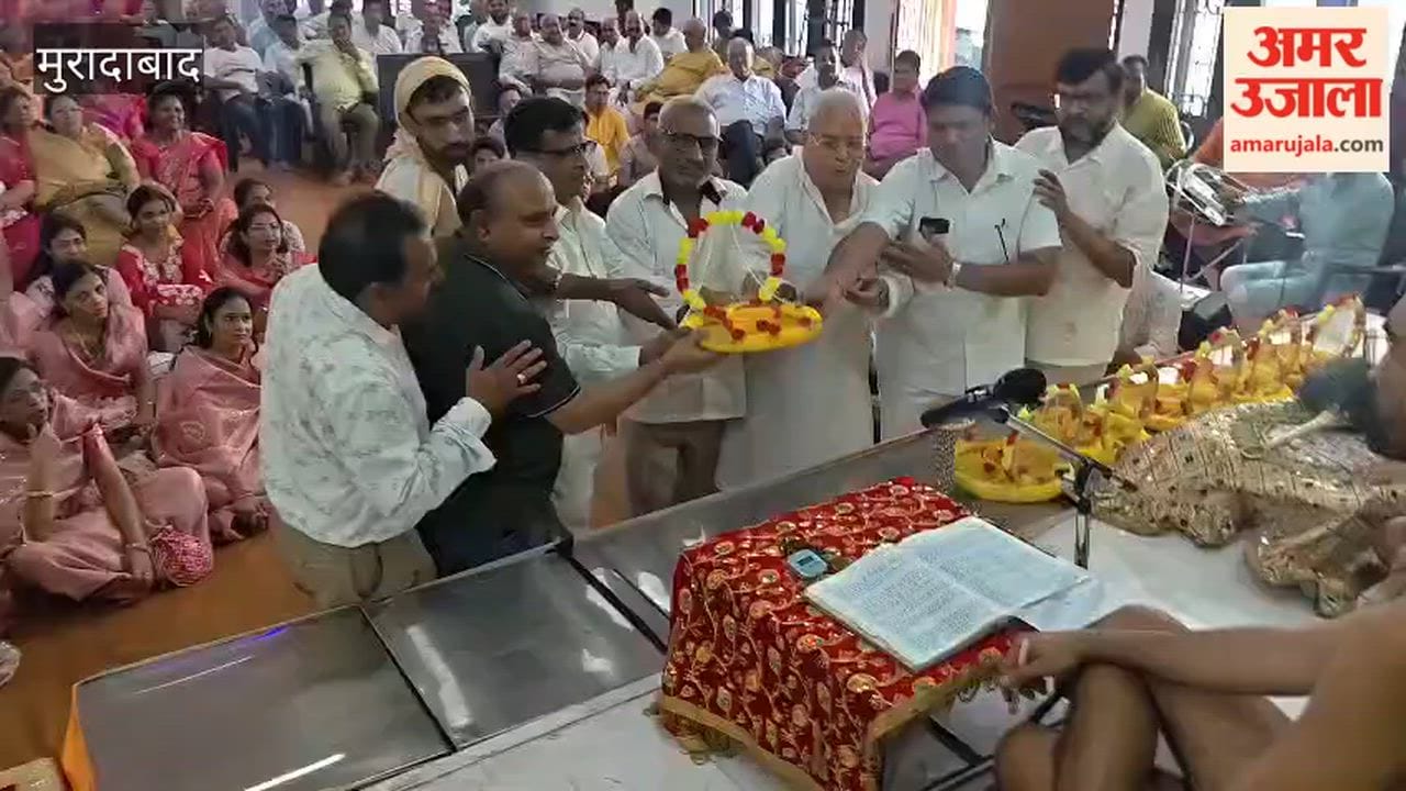 Procession taken out from the Jain temple on the auspicious occasion of Sut Panchami