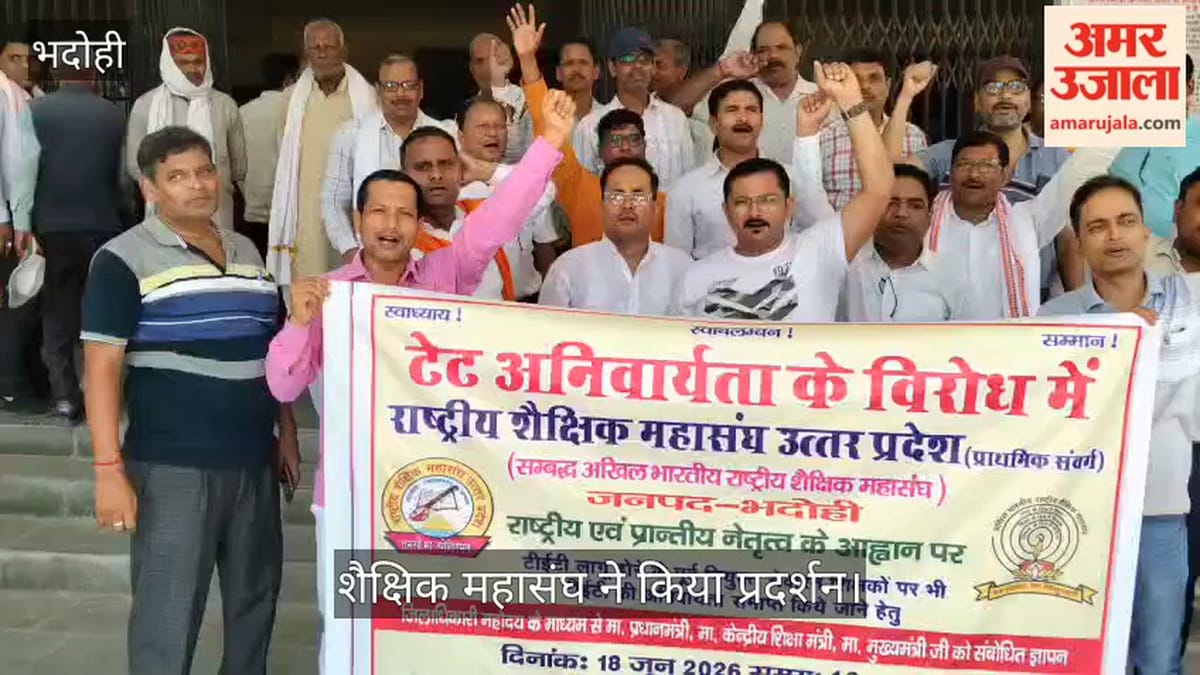 VIDEO: टीईटी अनिवार्यता के खिलाफ शैक्षिक महासंघ ने किया प्रदर्शन