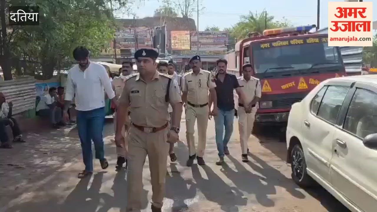 Police paraded the accused in the Vishal Kushwaha murder case.