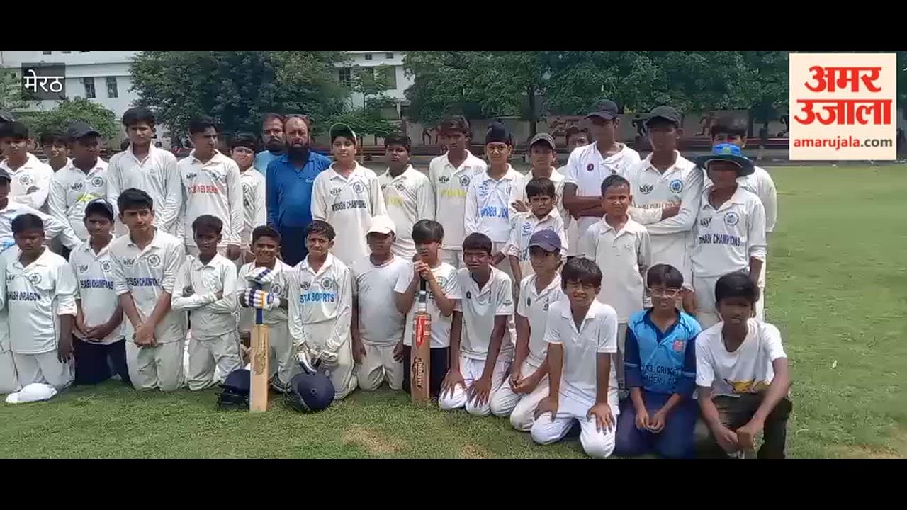 Players Honoured During Vivek Pandey Memorial Tournament at Guru Tegh Bahadur Cricket Academy, Meerut