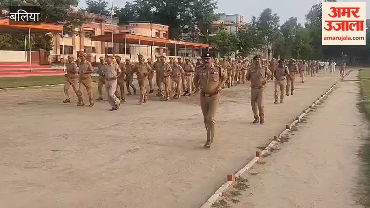 Friday parade Police Lines SP assesses personnel fitness and disaster preparedness