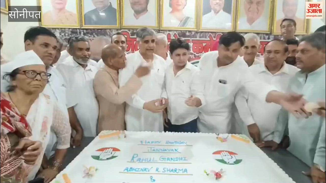 Congress members celebrated former national president Rahul Gandhi's birthday.