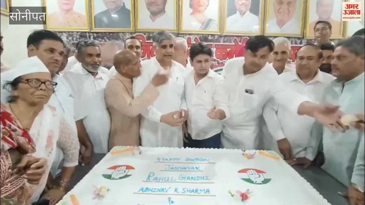 Congress members celebrated former national president Rahul Gandhi's birthday.