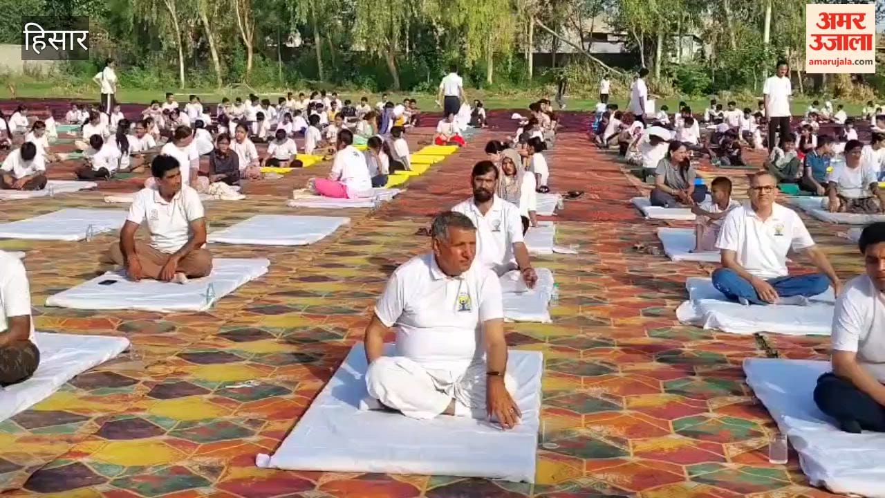 MP Dharamvir Singh was the chief guest at the International Yoga Day event in Hansi; he stated that yoga keeps diseases at bay and that drug abuse is the biggest challenge facing the country.