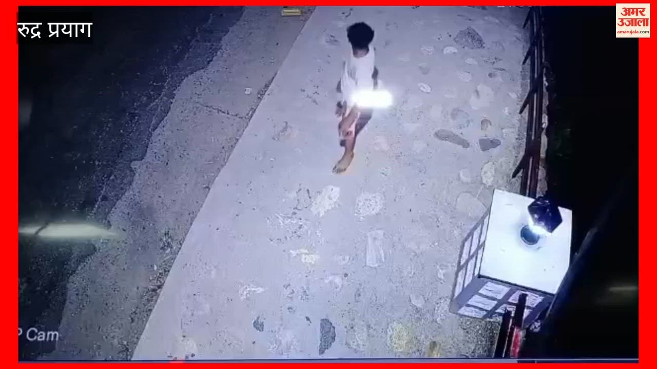 Miscreants smashed six streetlights belonging to the Nagar Panchayat act captured on CCTV