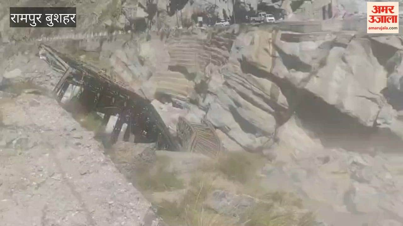 kinnaur urni bailey bridge collapses overloaded dumper falls sutlej river