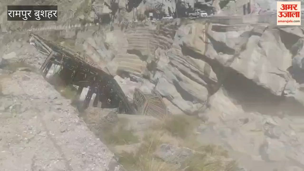 kinnaur urni bailey bridge collapses overloaded dumper falls sutlej river