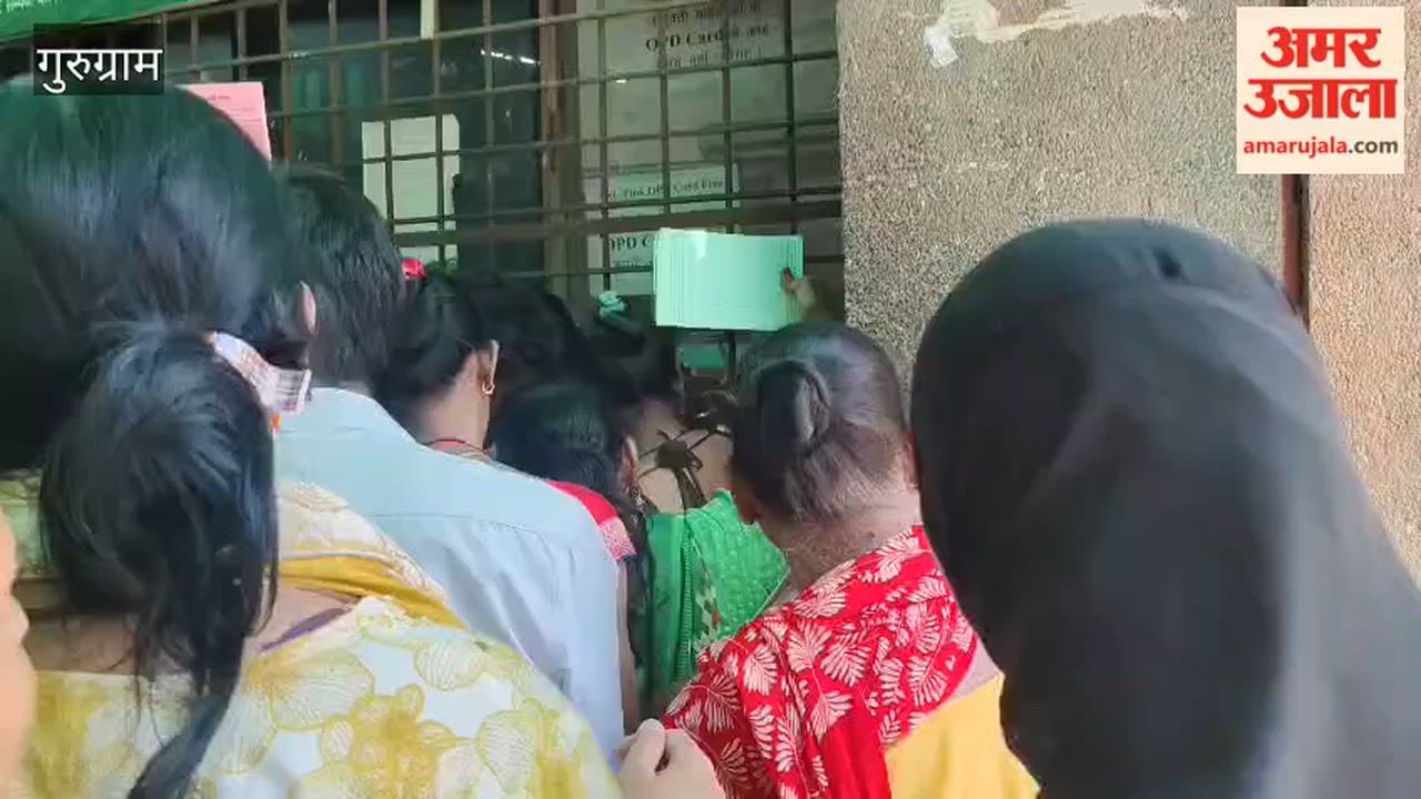 Long queues at the registration counter of the Civil Hospital