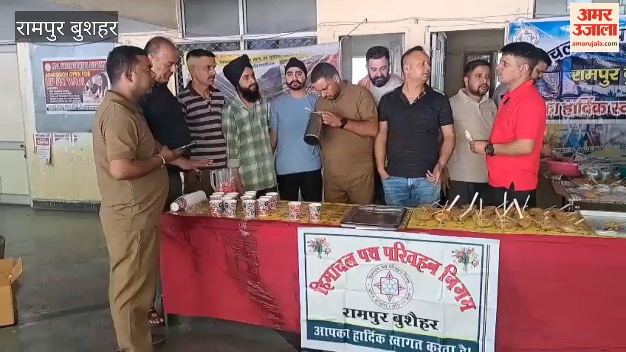 rampur hrtc distributed halwa and juice on nirjala ekadashi