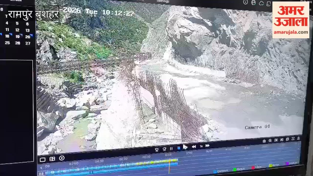 kinnaur urni sutlej bailey bridge collapse cctv video overloaded dumper