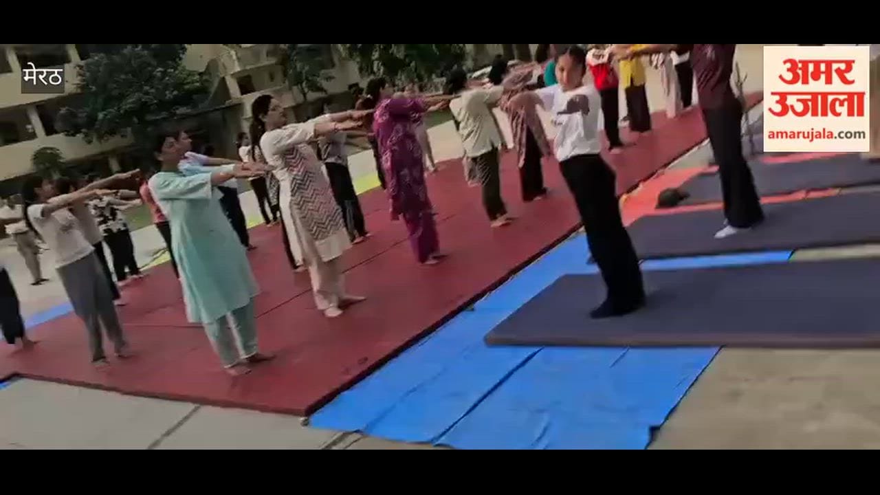 Meerut: Micro-exercises, Surya Namaskar, and Pranayama were conducted at RG PG College.