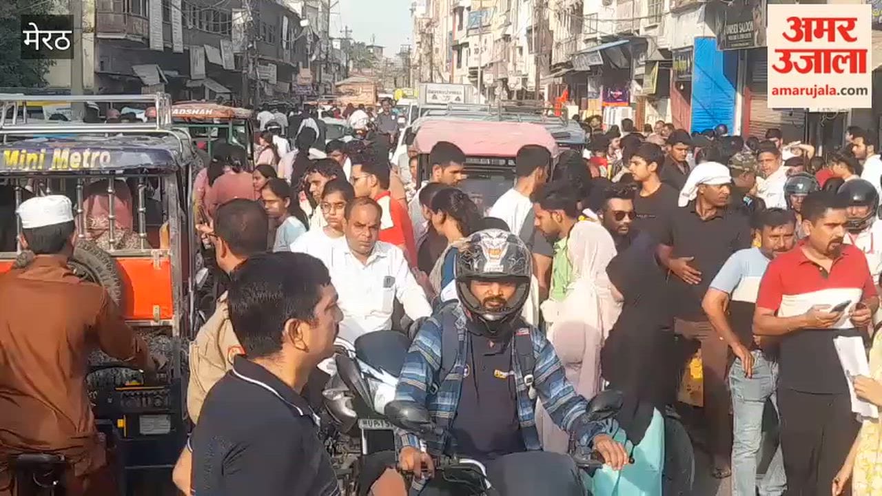 Meerut: NEET re-examination held at 15 centres; traffic jam on Railway Road.