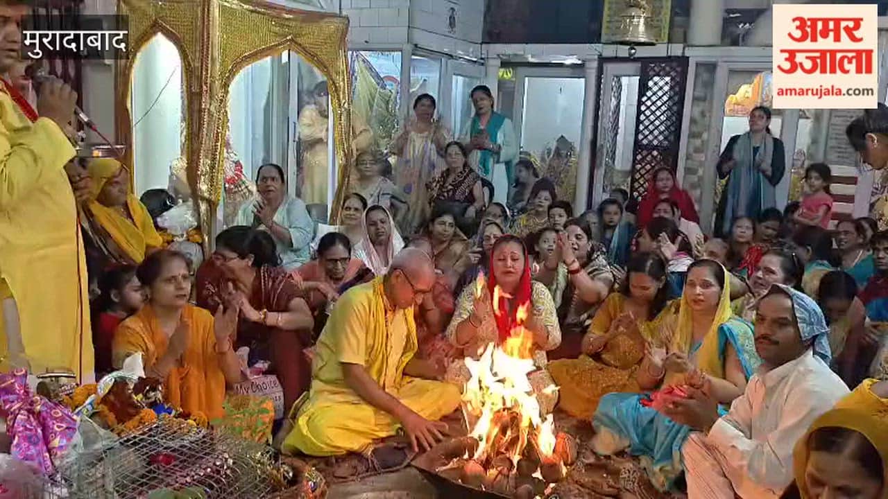 Community feast organized after the Havan and Puja