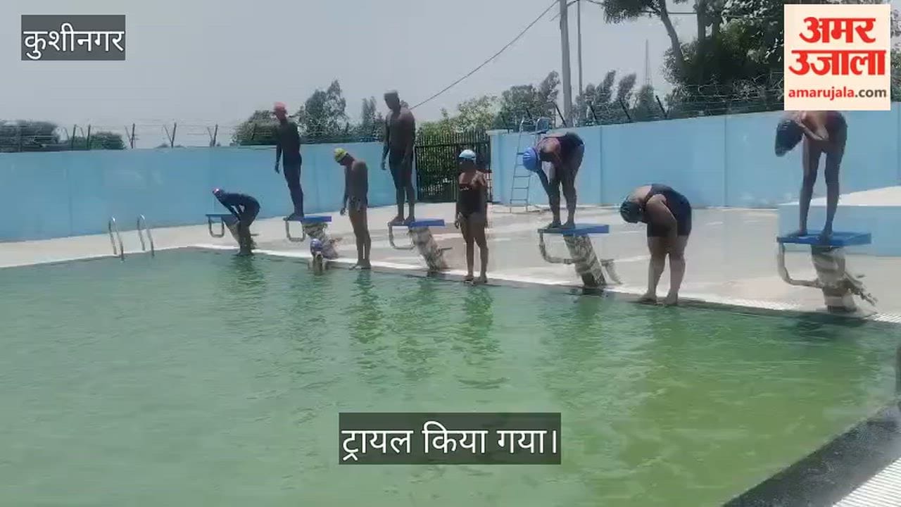 Swimmers from Kushinagar selected for the Gorakhpur divisional trials.