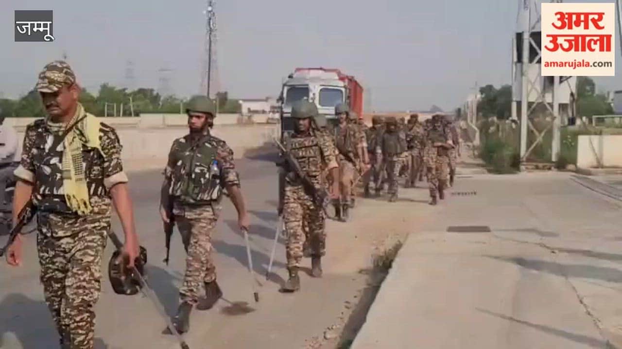 Security is tight from the border route to the national highway, and search operations are being conducted in sensitive areas.