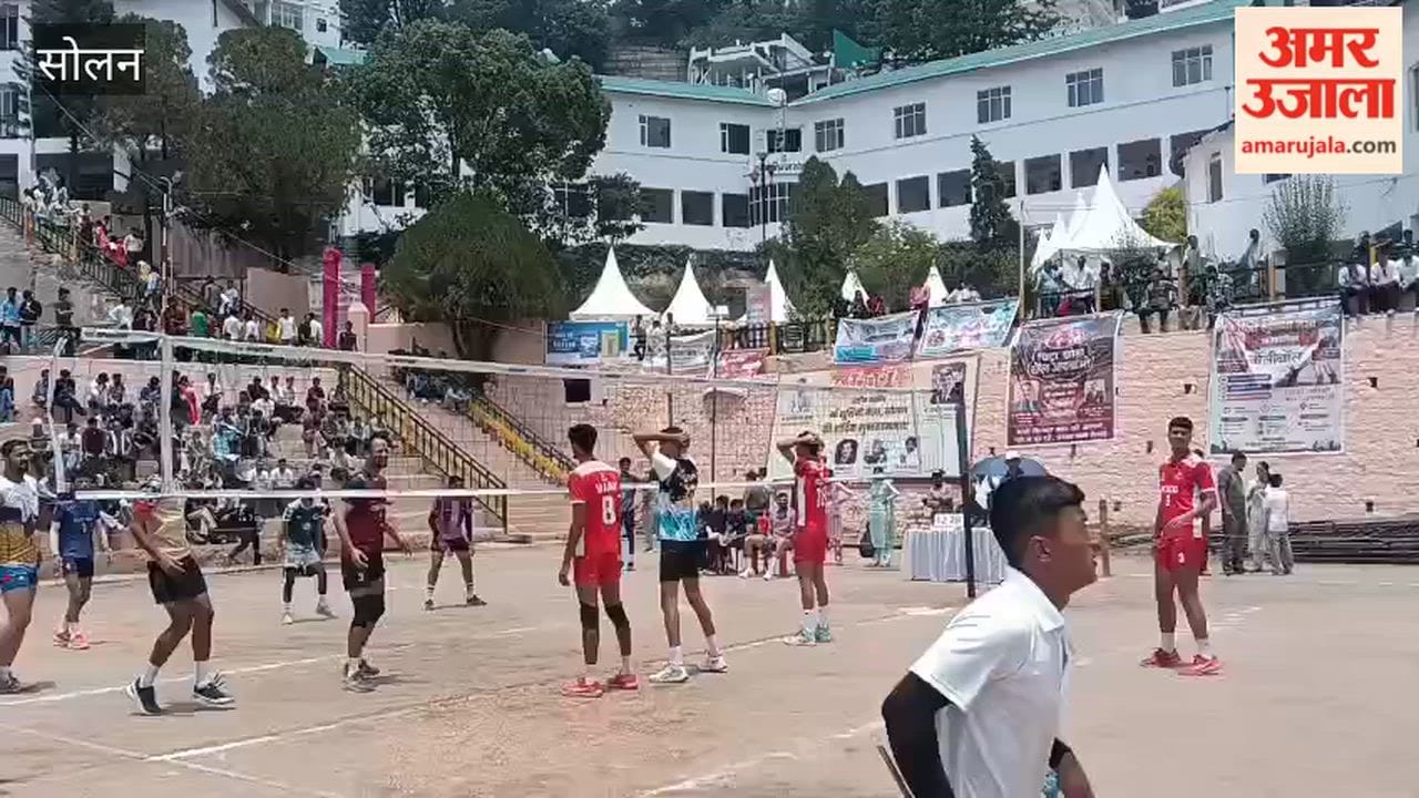 shoolini fair solan volleyball tournament day 2