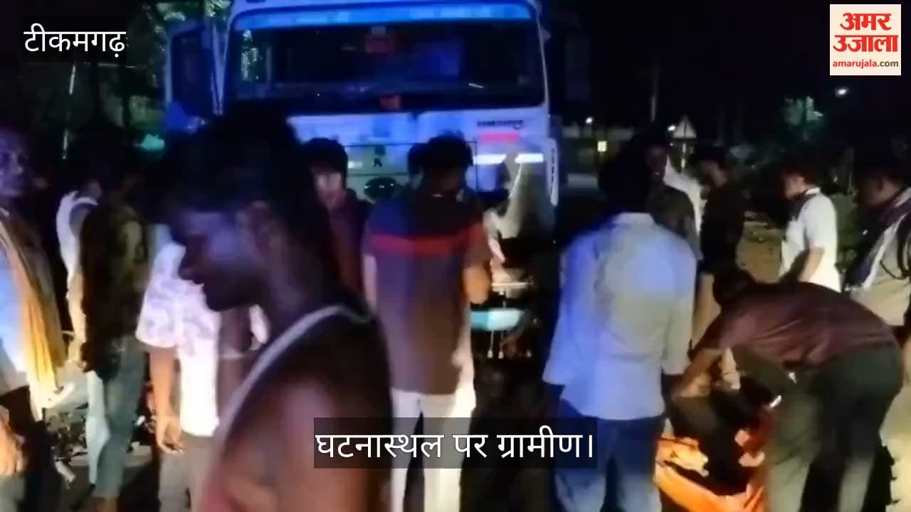 Truck hits motorcycle returning from wedding ceremony; one dead, one injured.