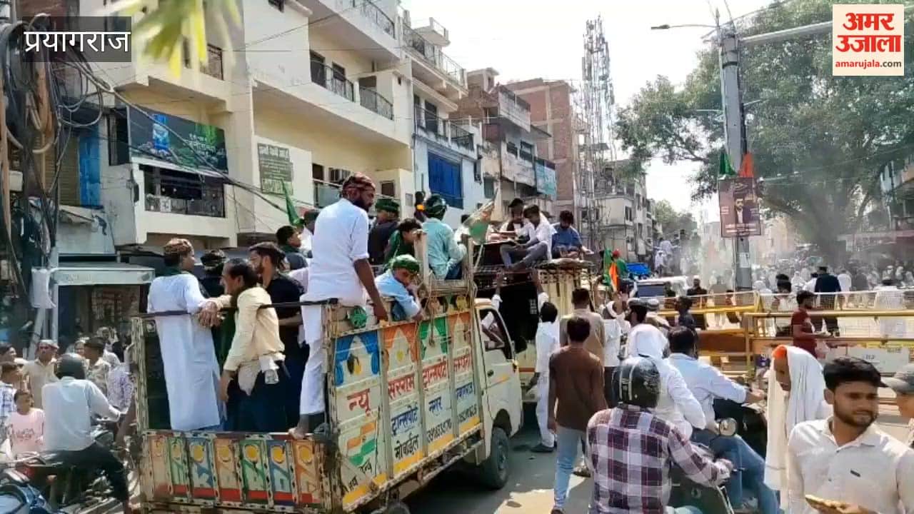 Massive crowds thronged the 'Buddha Tazia' procession on Muharram.