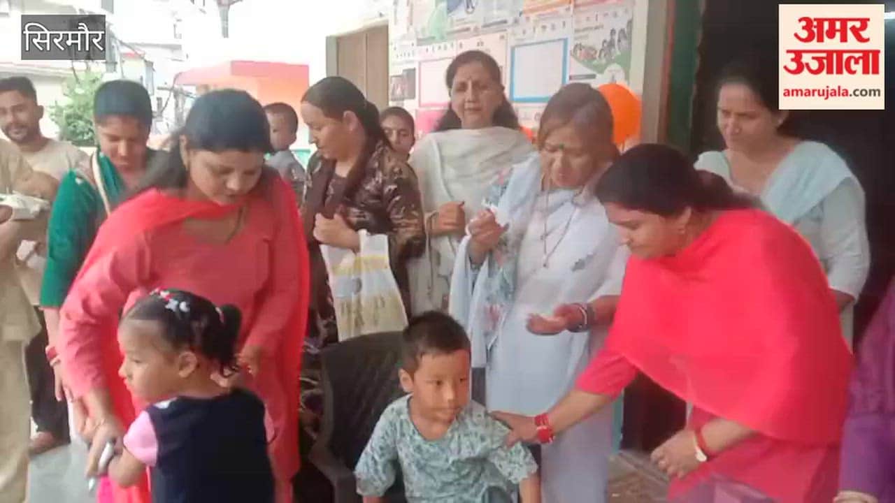 Sirmour Children up to five years of age received polio drops in Nahan