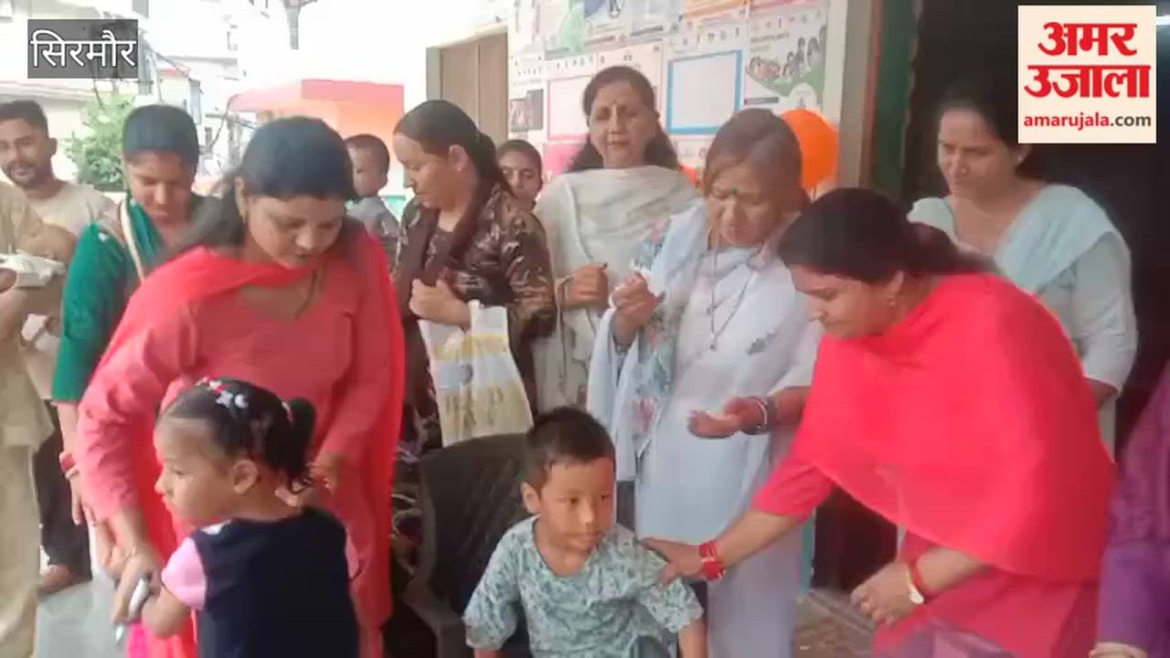 Sirmour Children up to five years of age received polio drops in Nahan