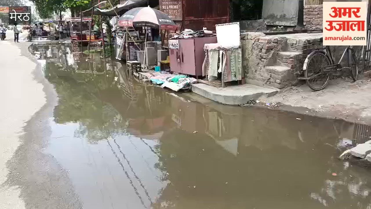 Meerut: Debris Chokes Drains, Waterlogging Disrupts Business in Meerut