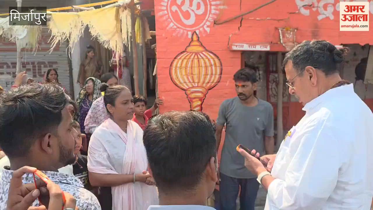 City MLA Ratnakar Mishra inspected the damaged Rudreshwar Mahadev temple