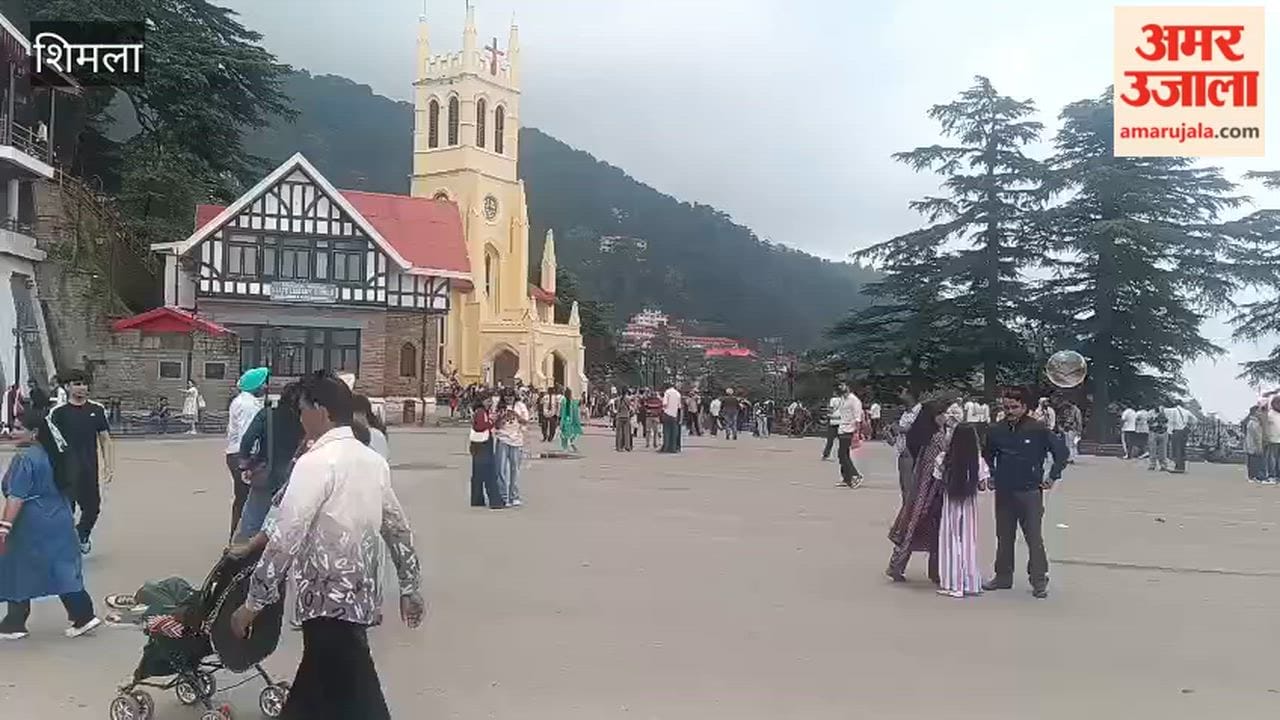 shimla weather pleasant after rain tourist rush public holiday