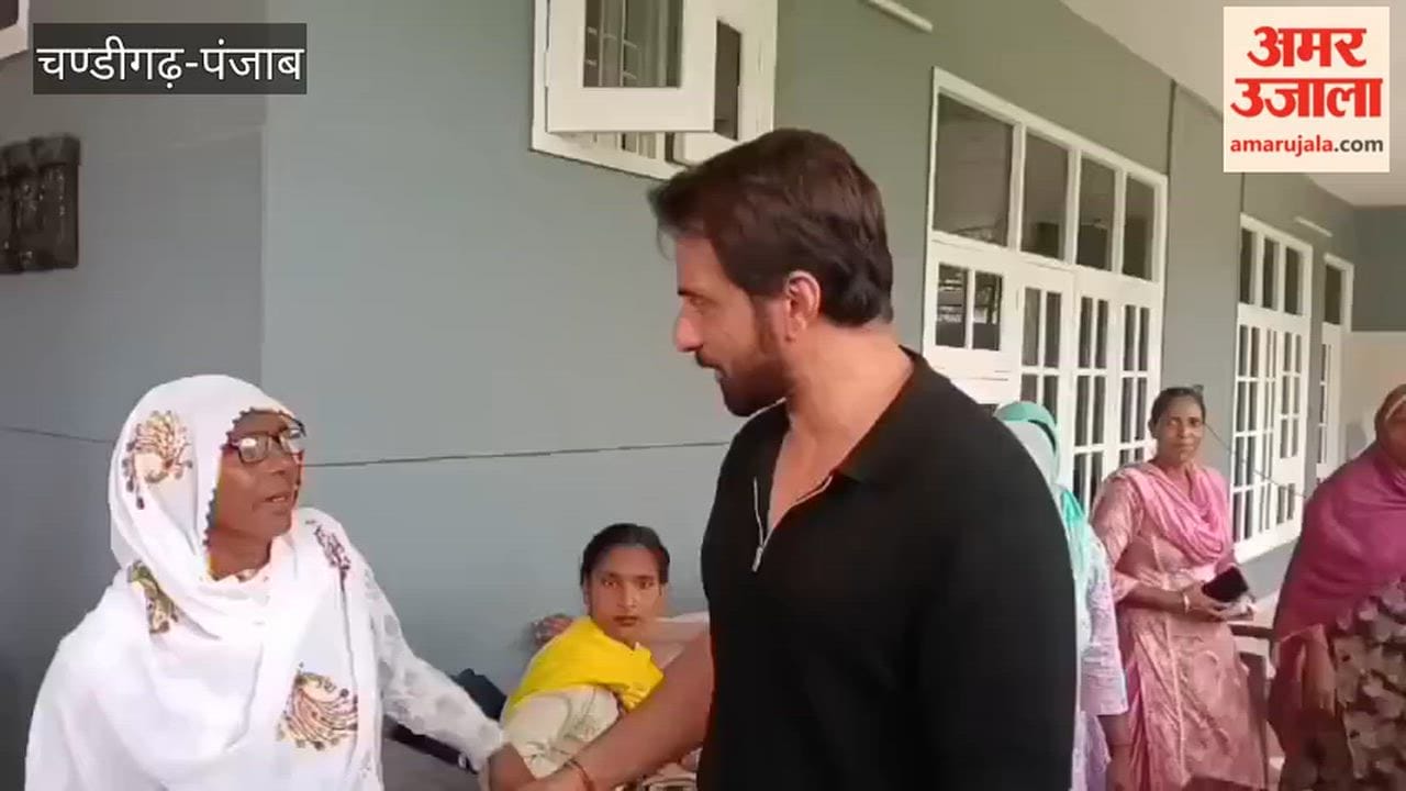 Bollywood actor Sonu Sood arrives in Moga; 180 needy families get new homes.