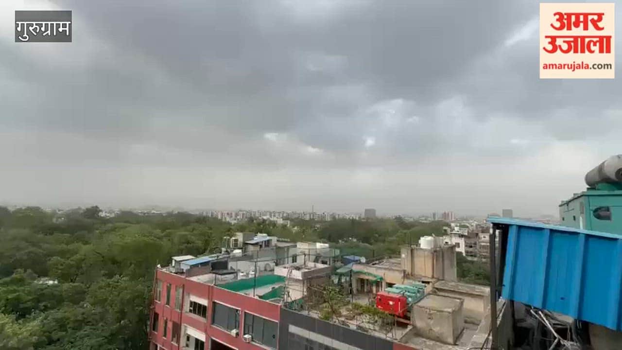 Weather changes in Gurugram strong winds and light rain bring relief from scorching heat