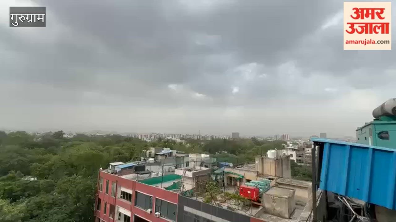 Weather changes in Gurugram strong winds and light rain bring relief from scorching heat