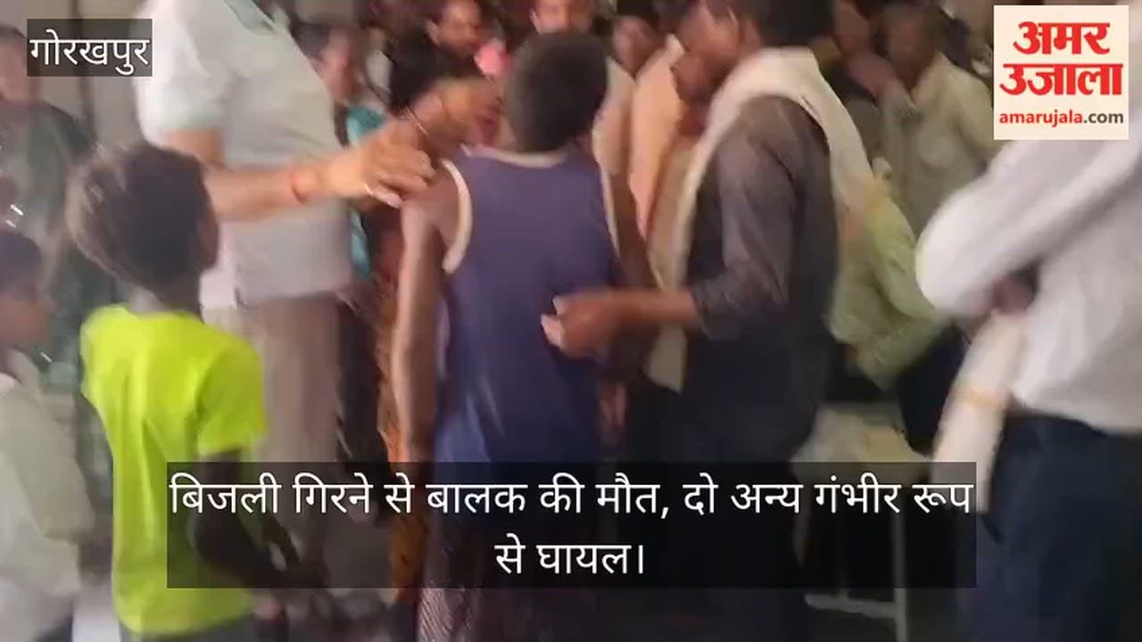 बिजली गिरने से बालक की मौत, दो अन्य गंभीर रूप से घायल