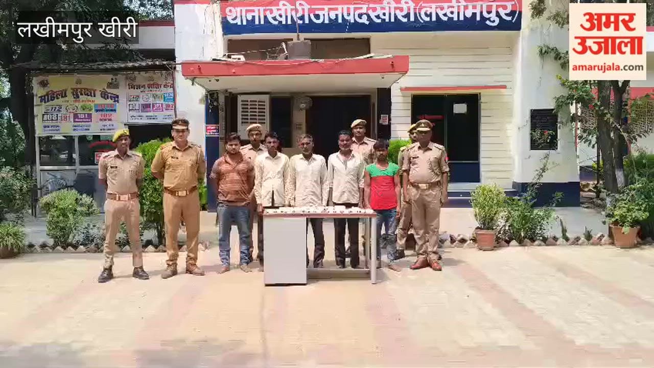 Police solve theft cases five accused arrested in lakhimpur kheri