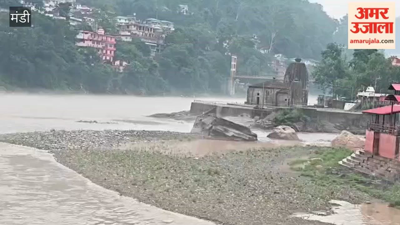 pandoh dam extra water release beas river alert mandi
