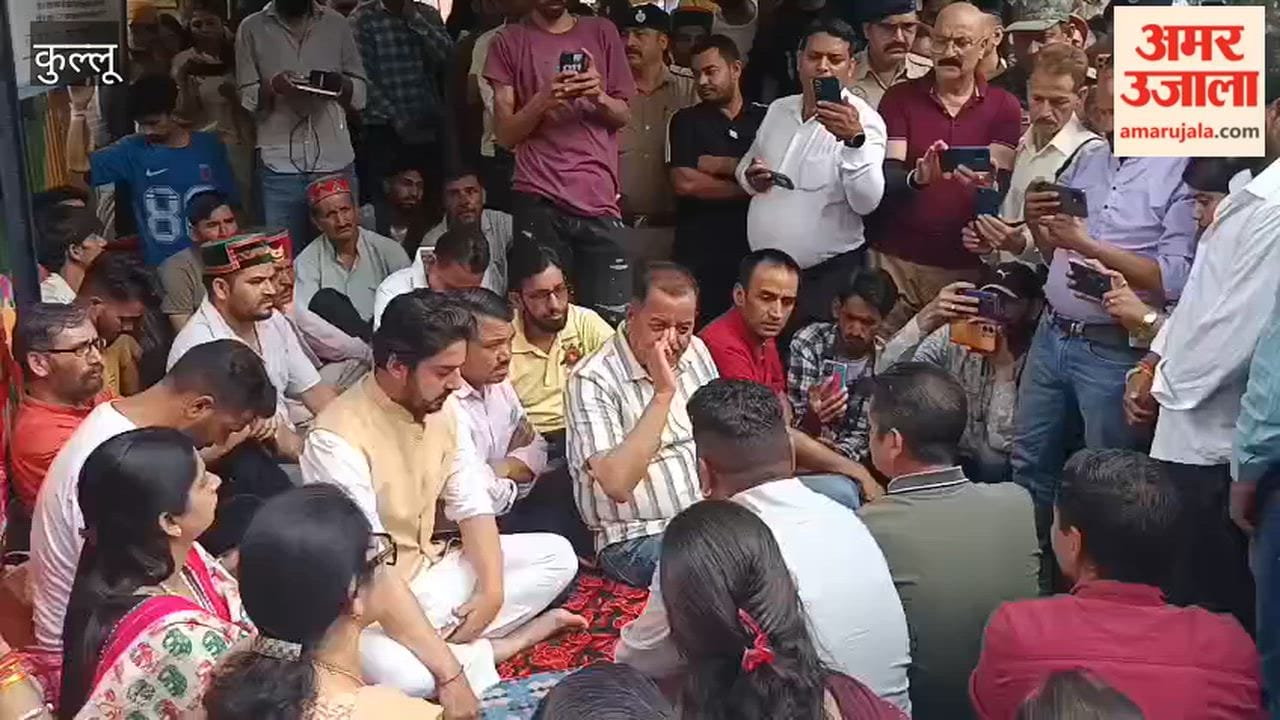 kullu mla sunder singh thakur meets hunger strikers hospital dispute