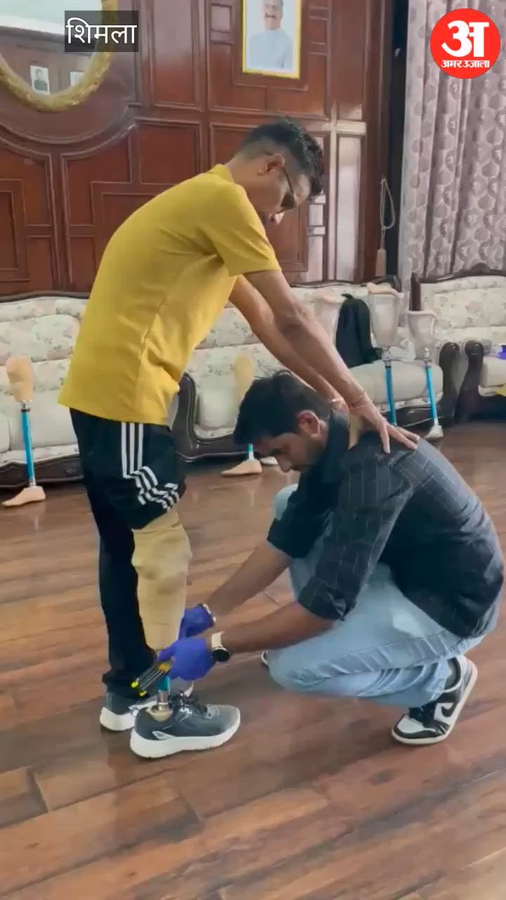 governor kavinder gupta distributes artificial limbs to divyangjans in shimla