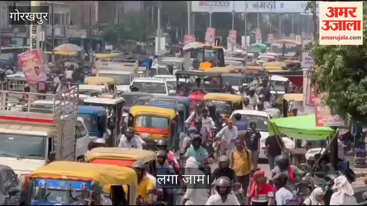 Massive traffic jam at Nausad Chowk; vehicles stuck for hours, commuters distressed.